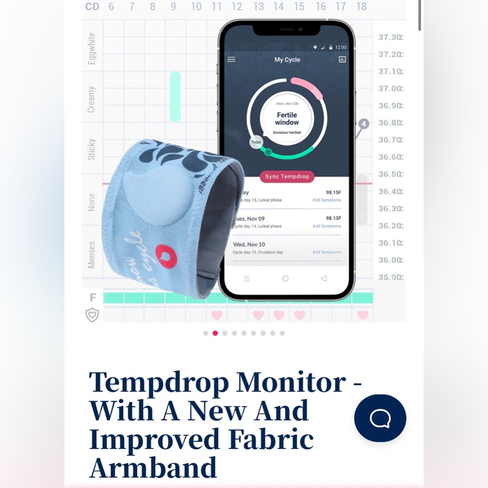 Tempdrop Monitor - With A New And Improved Fabric Armband